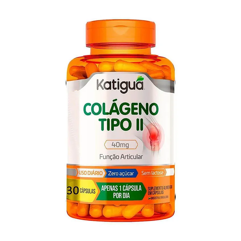 Colágeno Tipo II 40mg - 30 Cápsulas - Katiguá