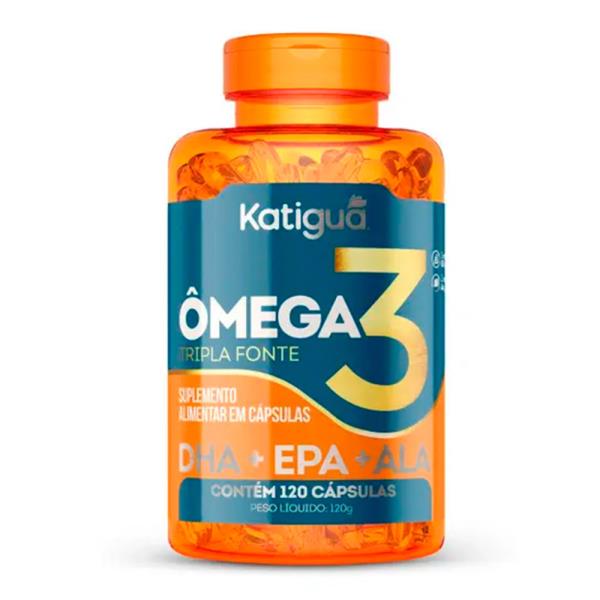 Ômega 3 Tripla Fonte 1000mg 120 Cápsulas - Katiguá