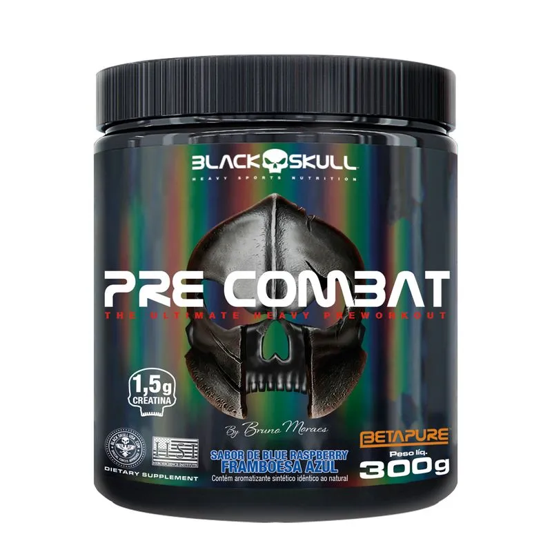 Pre Combat Pré-Treino 300g - Black Skull