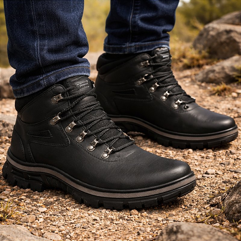 Bota Adventure Masculina Couro Ecológico Marotto Toro 1300