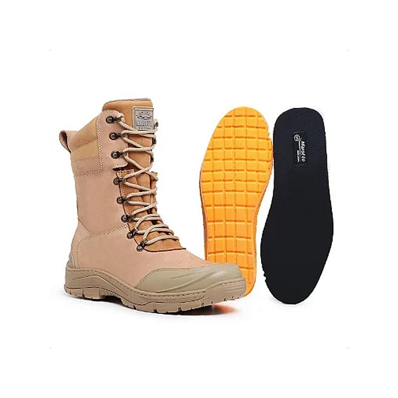 Bota Coturno Militar em Couro semi impermeável Marotto 12100