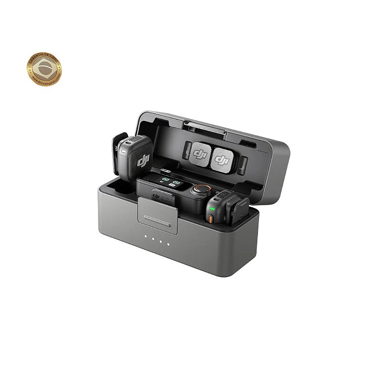 その他 DJI MIC Microfone DJI Mic 3 (2 TX Microfone + 1 RX Receptor + 1 Case de