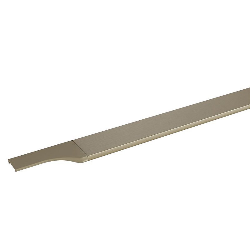 Perfil Puxador Alumínio RM-183 Facetato Ônix 6m Inox Matte Rometal