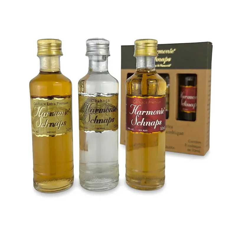 Kit 3 Miniaturas Cachaca 50ml · Schnaps