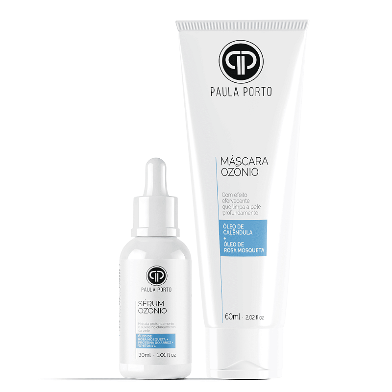 Kit Máscara Buble Ozônio + Serum Ozônio - PAULA PORTO COSMÉTICOS