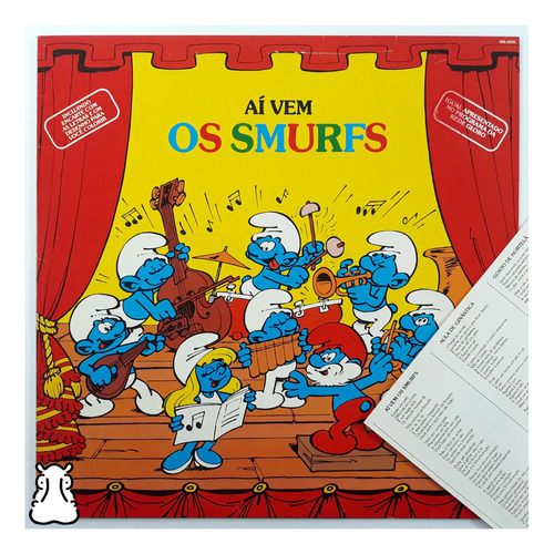 Lp Os Smurfs Aí Vem Os Smurfs Vinil Amostra 1985 Enc Hip2mil - Sua
