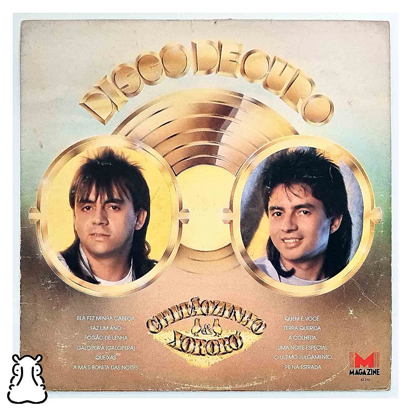 LP Chitãozinho e Xororó - Disco de Ouro - Vinil 1990 - Hm - Sua
