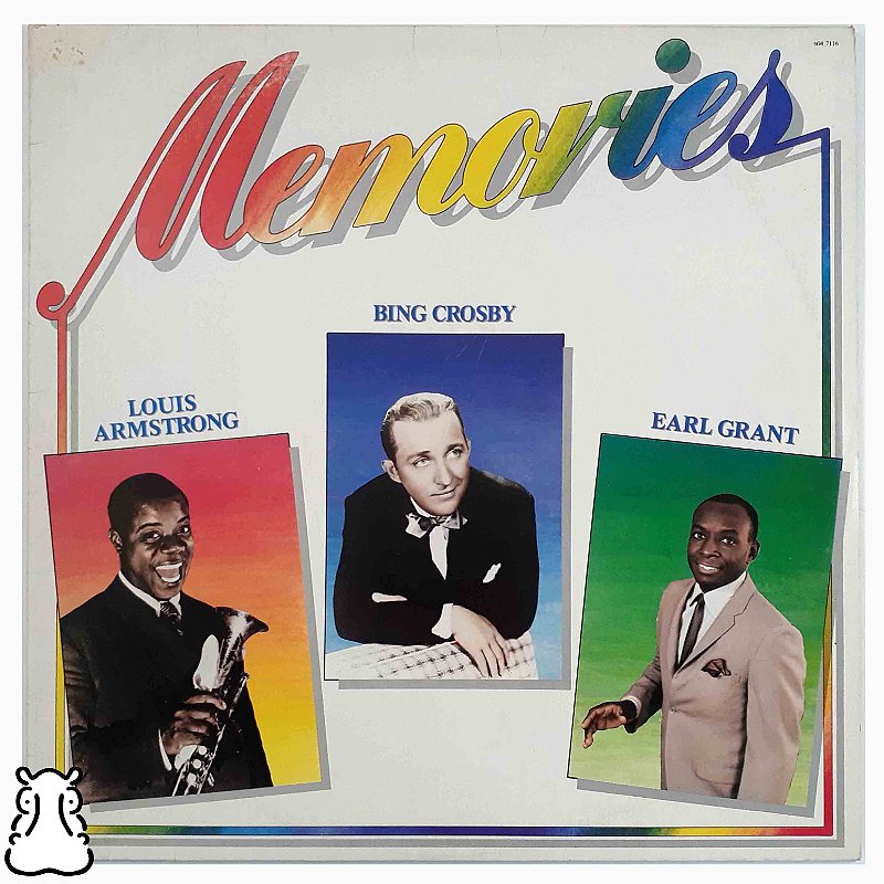 LP Louis Armstrong - Bing Crosby Memories Vinil Amostra - Hm - Sua