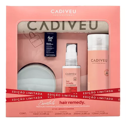 Kit Cadiveu Professional Essentials Hair Remedy (3 Produtos)