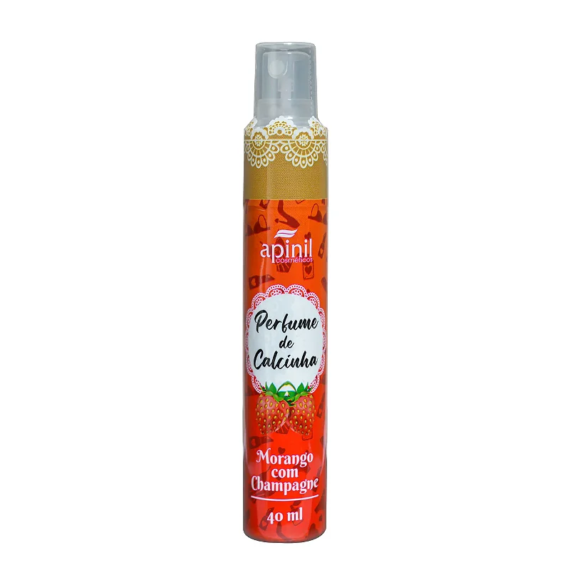 Perfume de Calcinha para Higiene Íntima Feminina Morango com Champagne 40ml Apinil