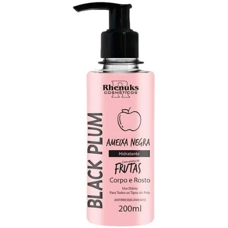 Loção Hidratante Corpo e rosto Ameixa Negra 200ml Rhenuks