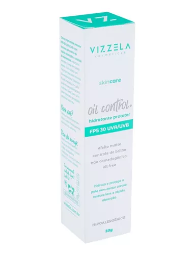 Vizzela Oil Control FPS30 Creme Hidratante Facial 50g