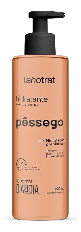 Labotrat Dia a Dia Pêssego Creme Hidratante Corporal e Facial 190ml