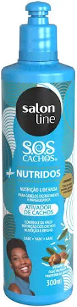 Ativador de Cachos Salon Line Sos Cachos Argan 300ml