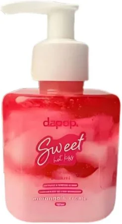Gel Creme Sweet Hot Kiss Morango e creme Dapop