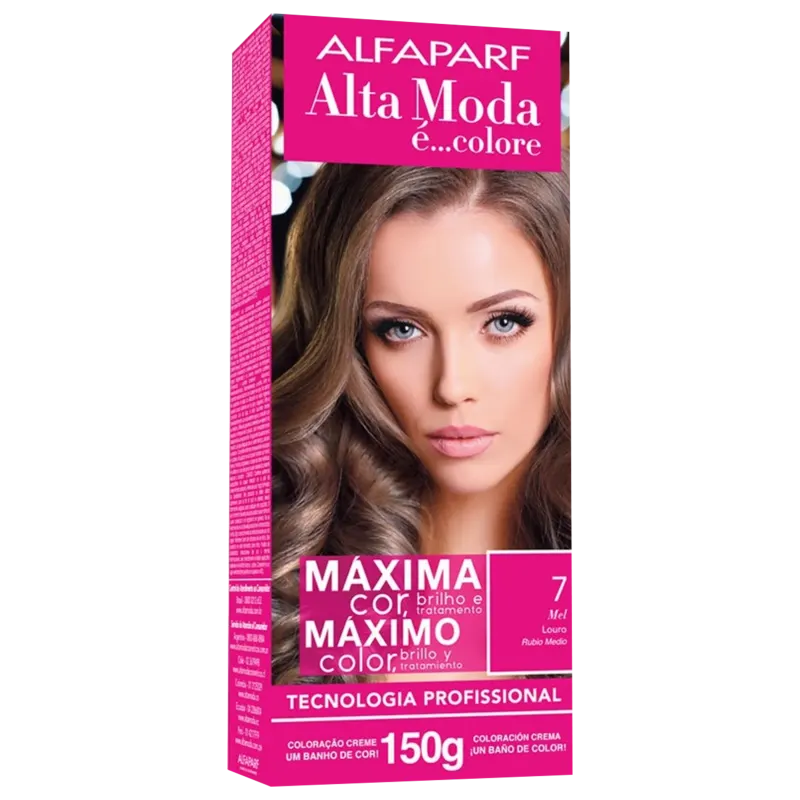 Alta Moda é... Colore 7 Louro - Coloração Permanente 150g