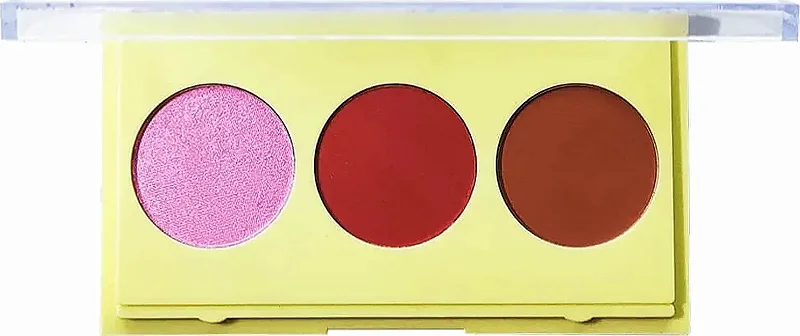 Trio de Contorno, Iluminador e Blush Phállebeauty