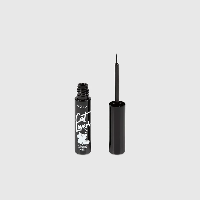 Delineador Preto Cat Lovers Vizzela