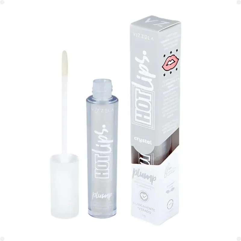Vizzela Cosméticos Hot Lips Crystal - Gloss Labial 4g