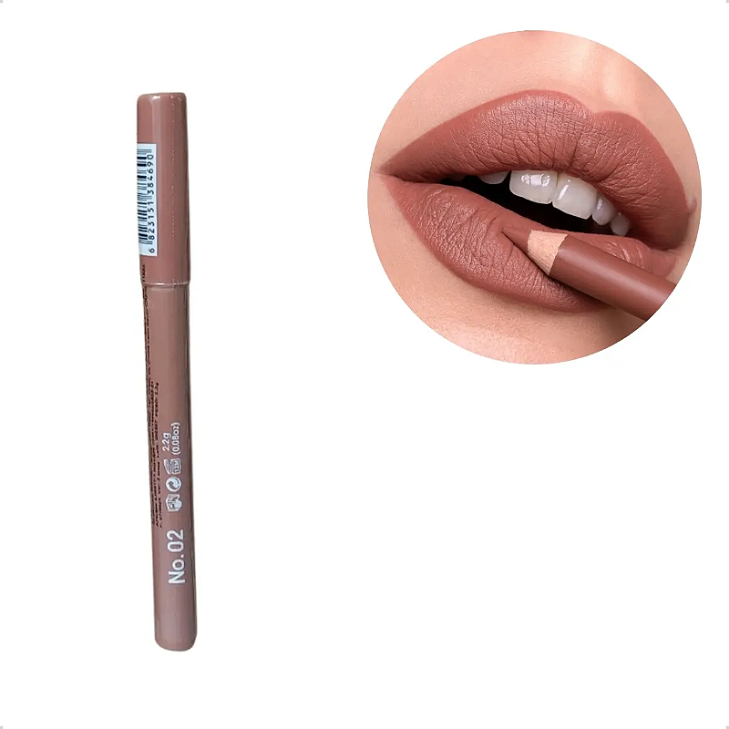 Lápis 2 Em 1 Batom E Contorno Labial Yvisiy Easy Tons Nude