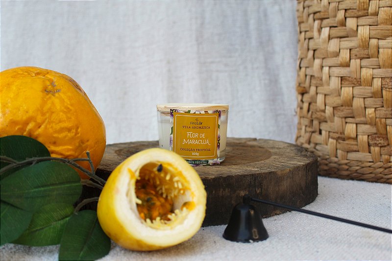 Vela Aromática - Flor de Maracujá 100g