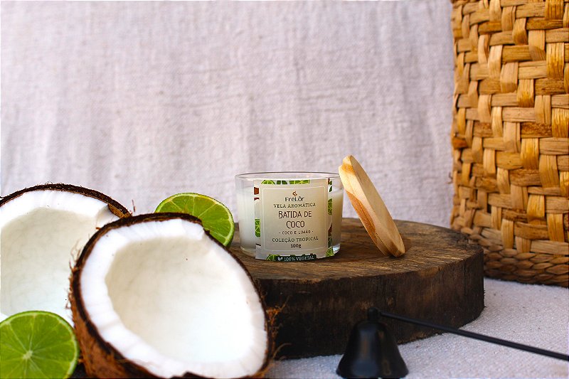 Vela Aromática - Batida de Coco com Limão 100g