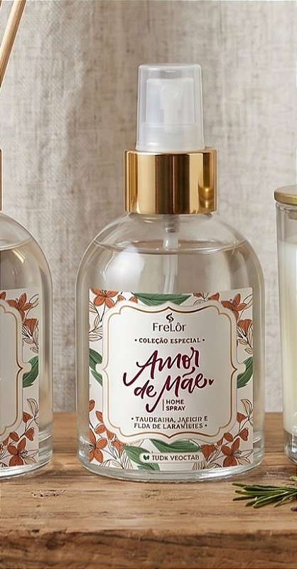 Aromatizador em spray 100ml - Tangerina, jasmim & Flor de laranjeira