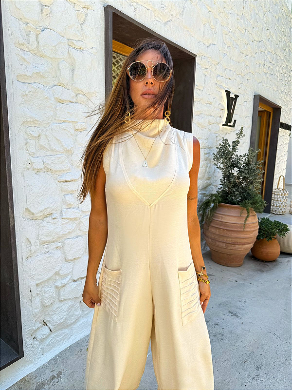 Macacão Aretha Classic – modelagem maxi