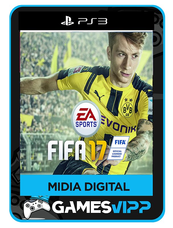 FIFA 17 - PS3 mídia digital - GamesVipp - Jogos PS4 e PS5 em Midia
