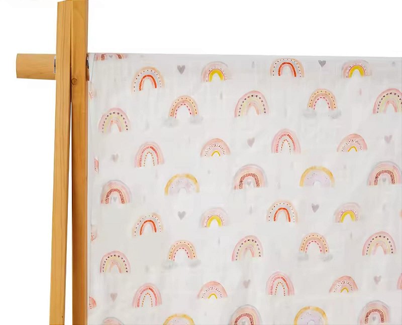 Fralda arco-iris algodão doce