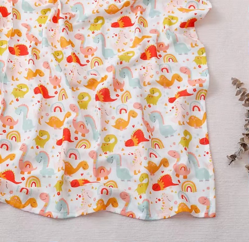 Fralda Dino candy color brilhante