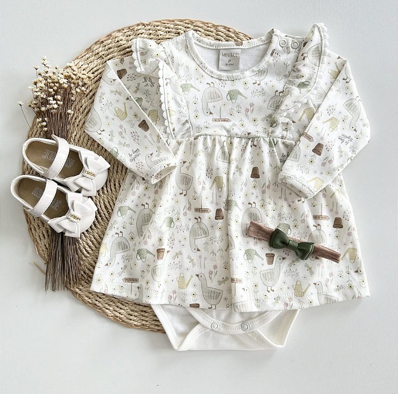 Romper Doce Primavera manga longa