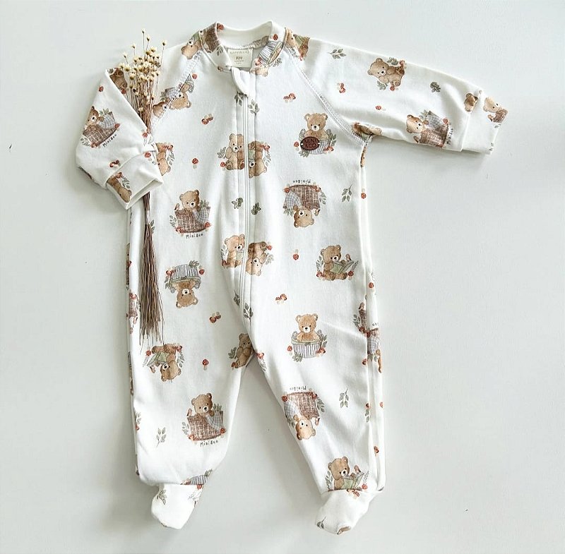 Macacão longo Doce Cogumelos