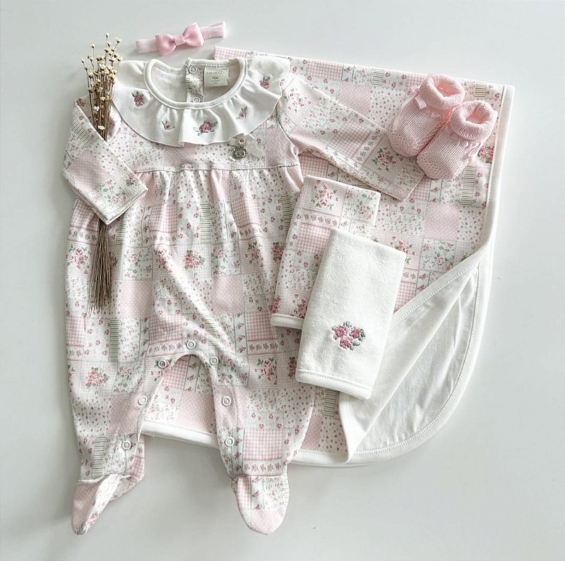 Macacão Longo Patchwork