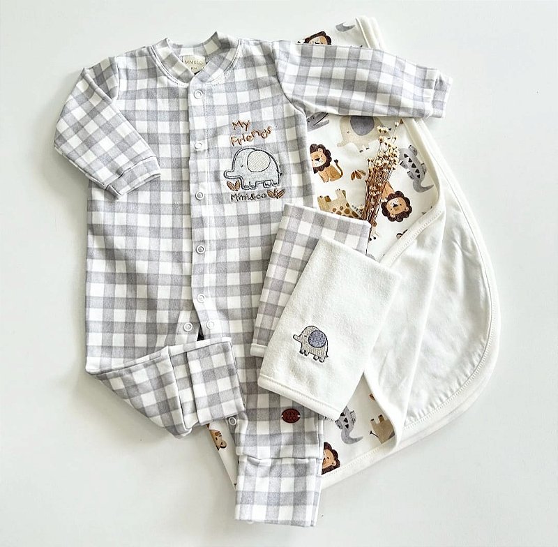 Macacão longo xadrez Elefante