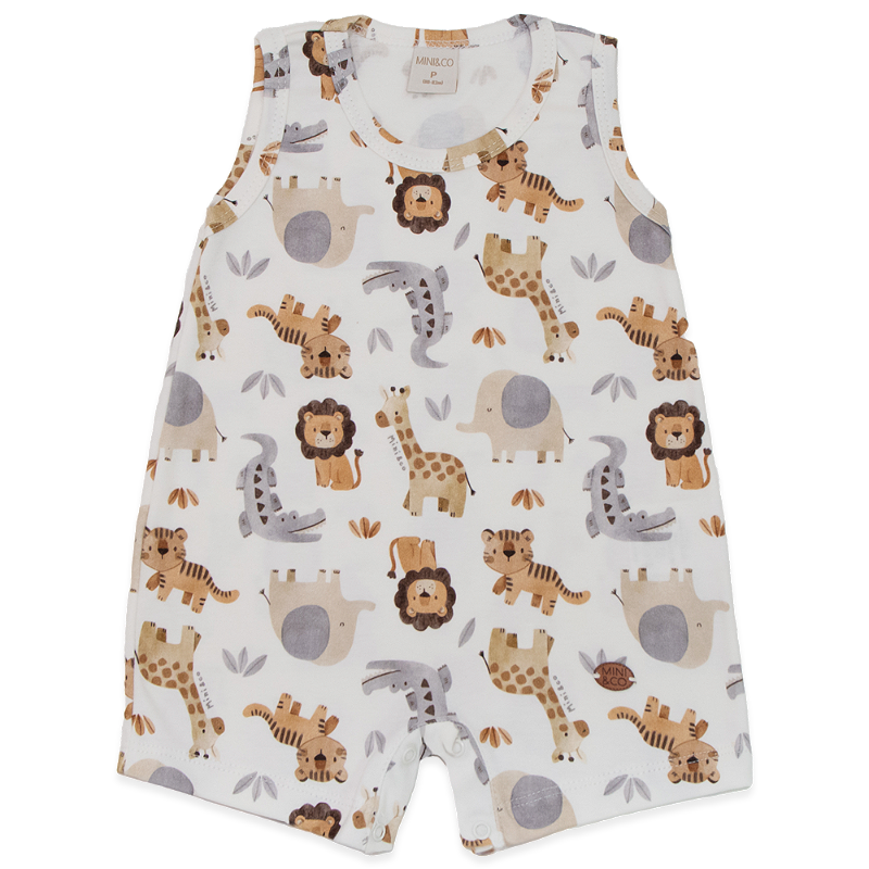 Macacão curto regata Roar