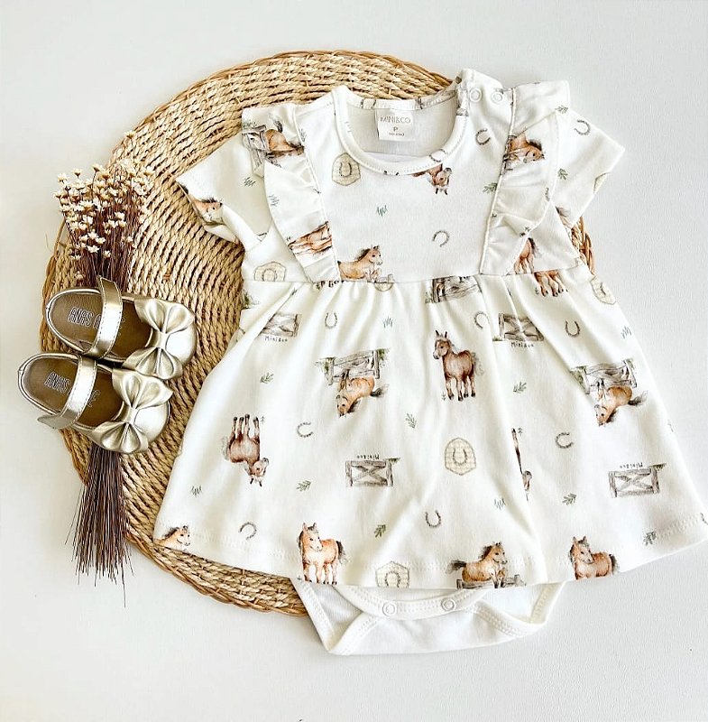 Romper babados cavalinhos