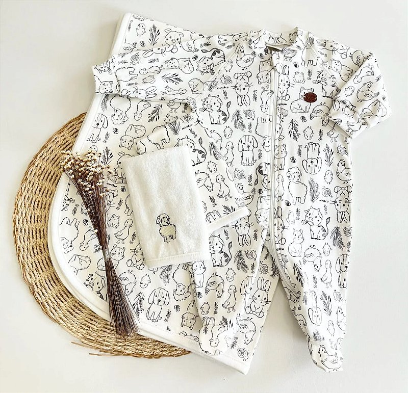 Macacão longo cavalinhos