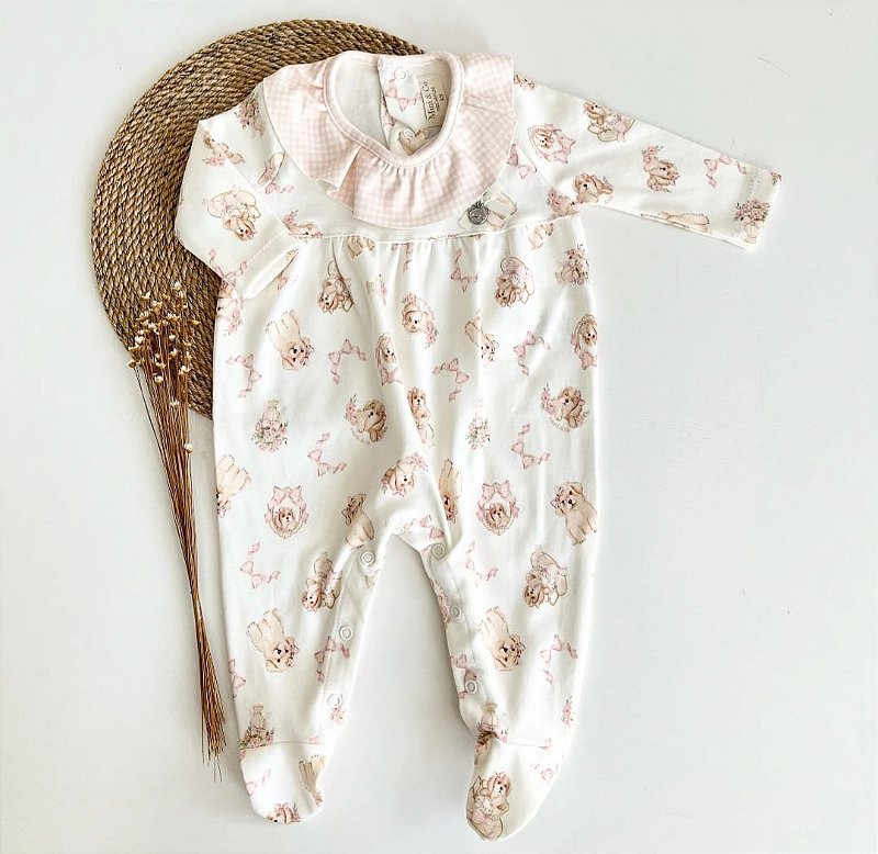 Macacão longo Ursinhas e Cavalinhos