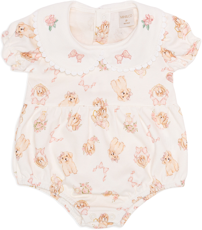 Romper gola Cachorrinha