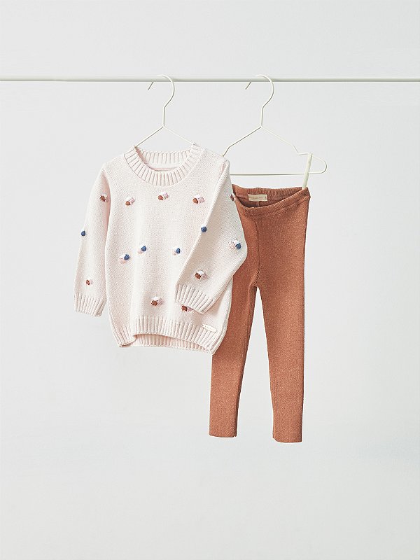 Blusa de tricô Pipoca Doce