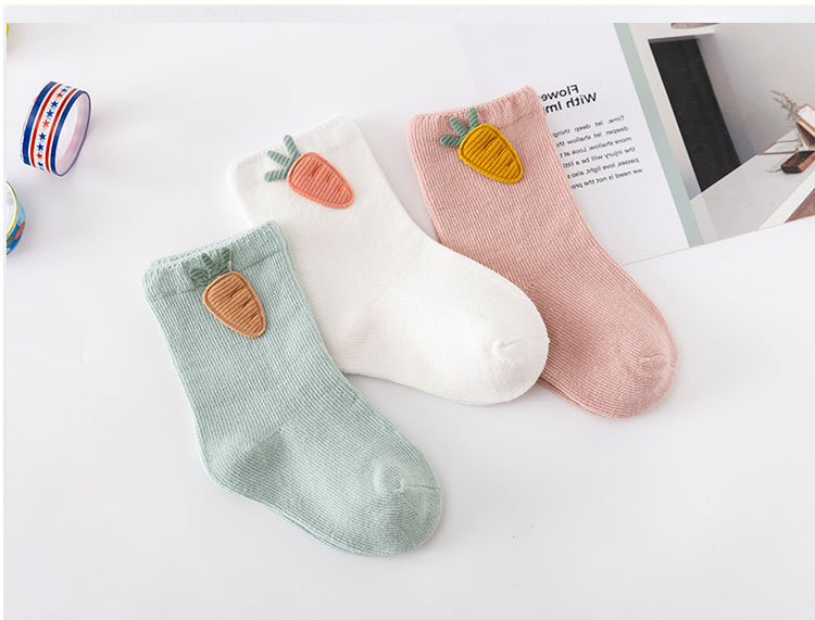 Meia cano médio Rosa Cenourinha