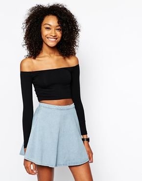 top cropped ombro a ombro