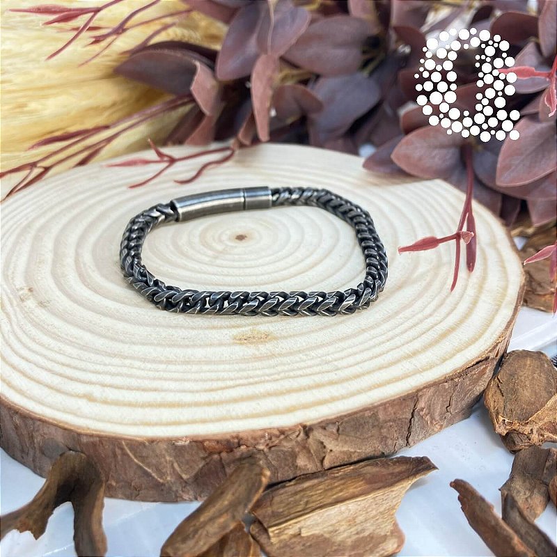 Bracelete Grume em Aço Inox