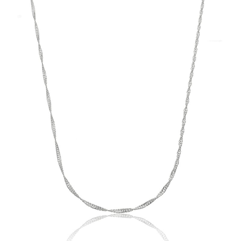Choker Torcida em Prata Italiana 925
