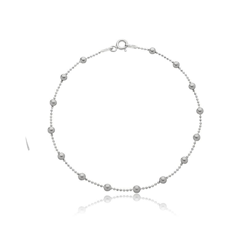 Pulseira Bolinhas Prata 925