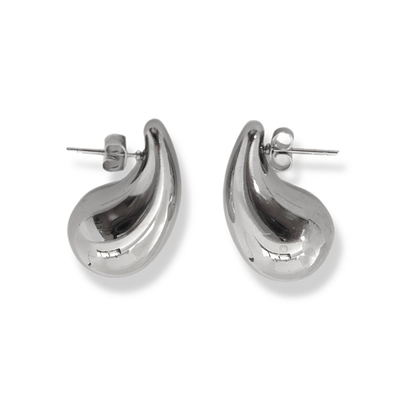 Brinco Gota em Aço Inox