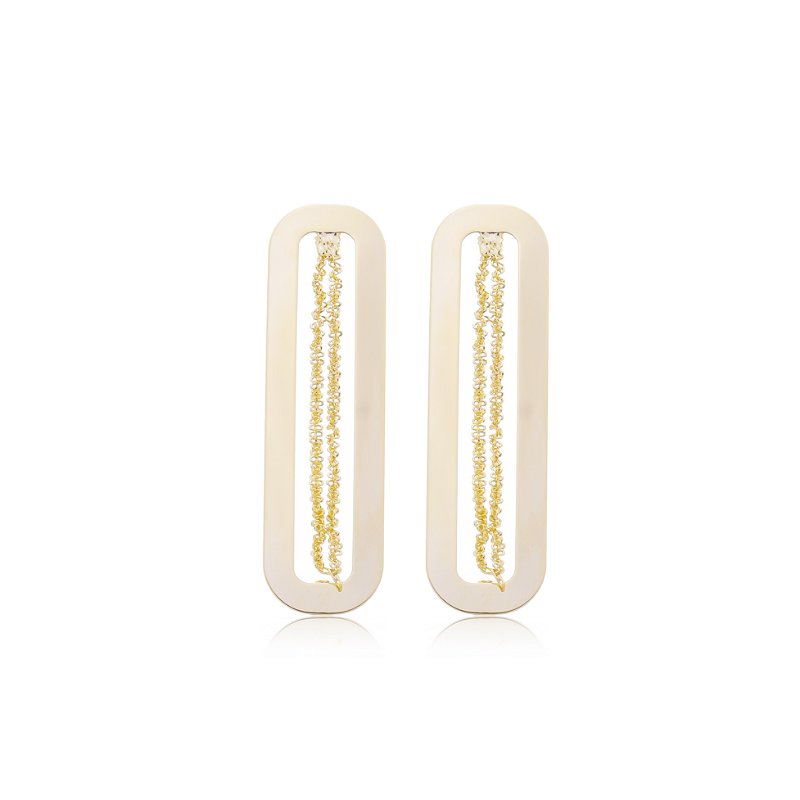 Brinco Fascínio Banho Ouro 18k