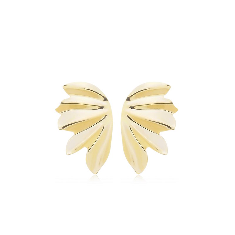 Brinco Asas Banho Ouro 18k
