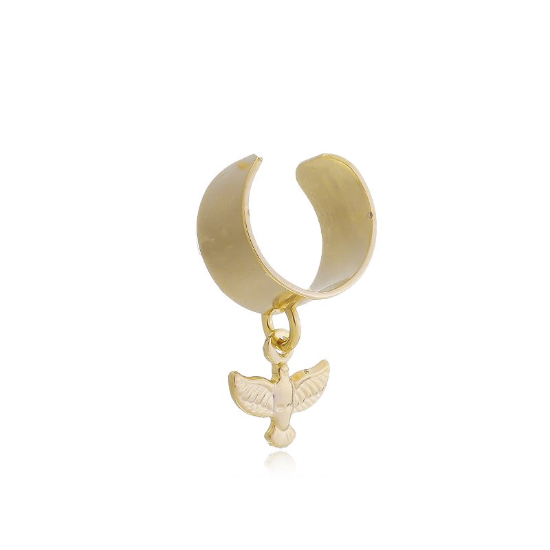 Piercing Fake Espírito Santo Banho Ouro 18k